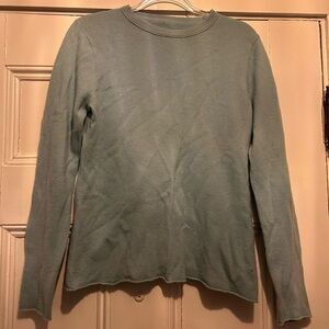Women's J. Crew Sky Blue Cashmere Sweater